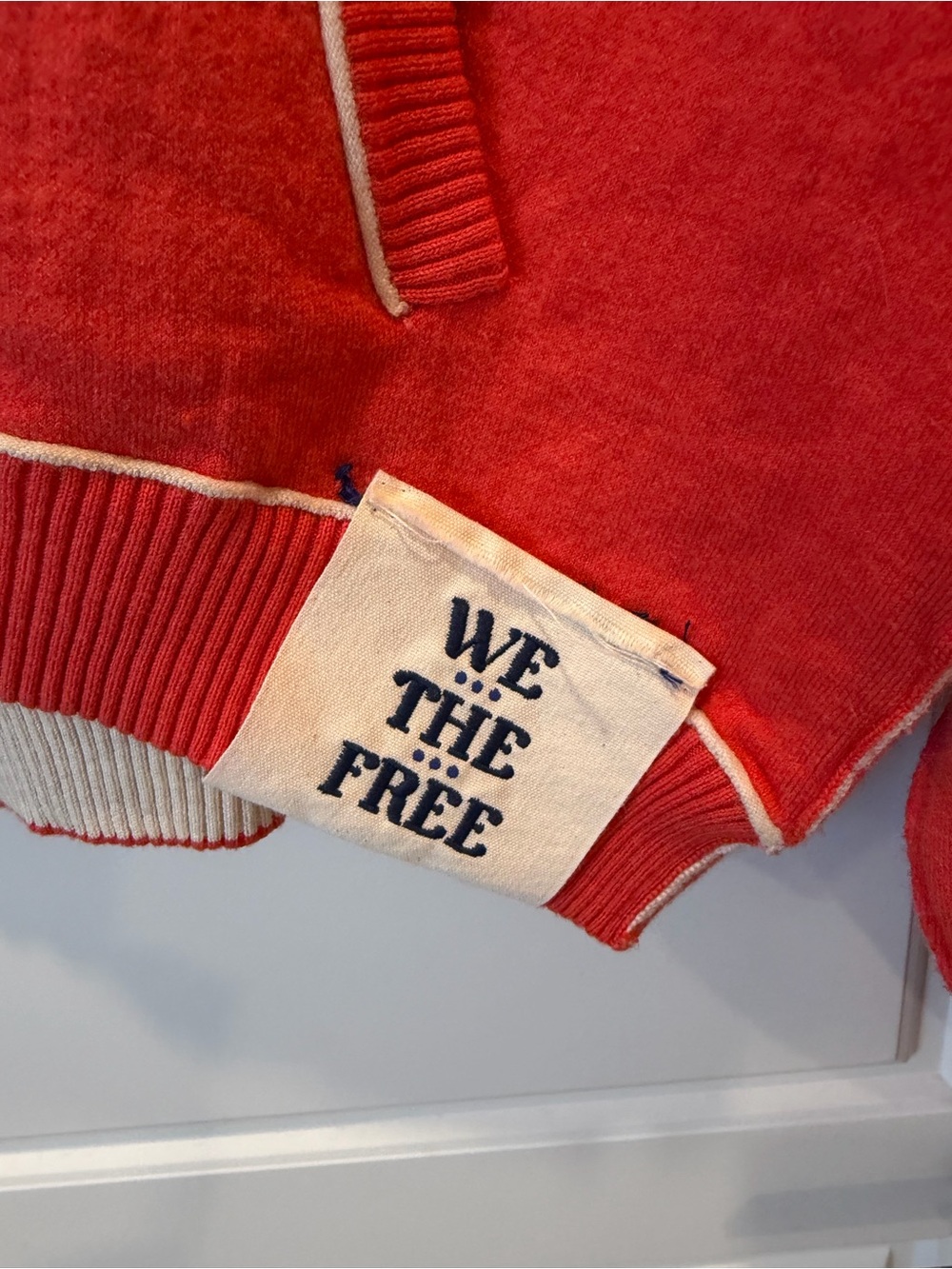 We The Free  Midnight Pullover V-Neck Cropped Cardigan Sweater - Picture 3 of 4